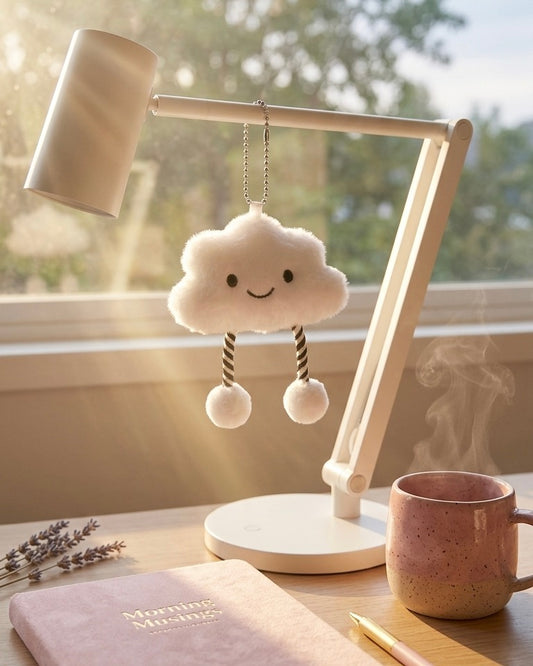 Happy Cloud Plush Charm
