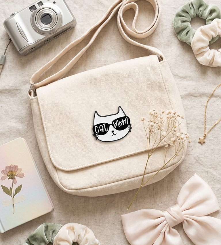 Lil Cat Mama Pin