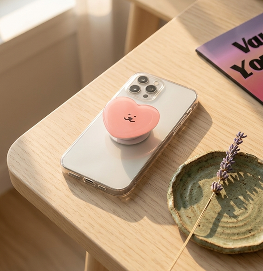 Pink Heart Pal Phone Holder