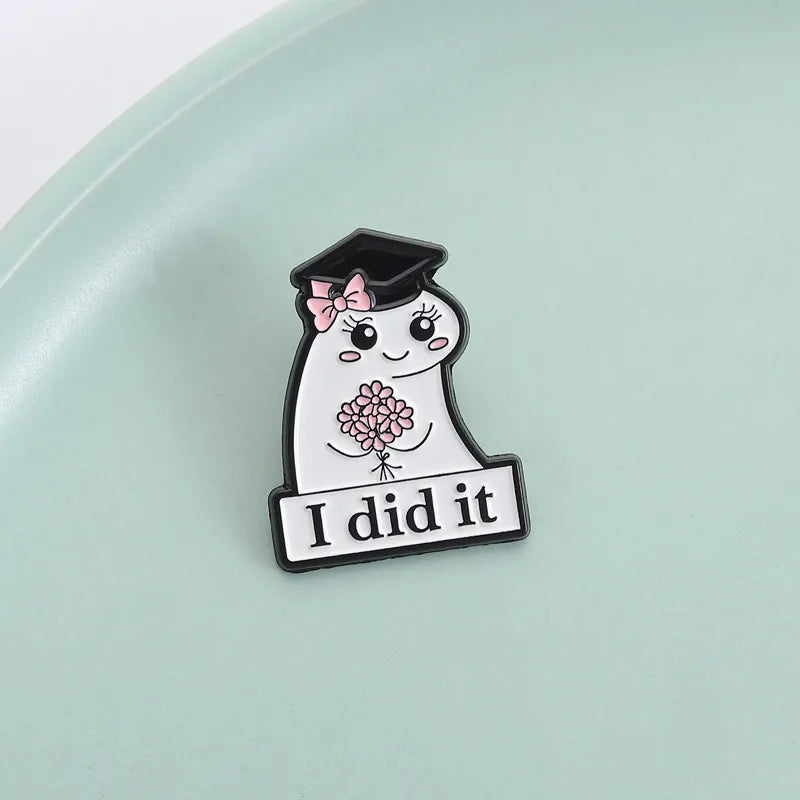 Lil Graduate Ghost Pin