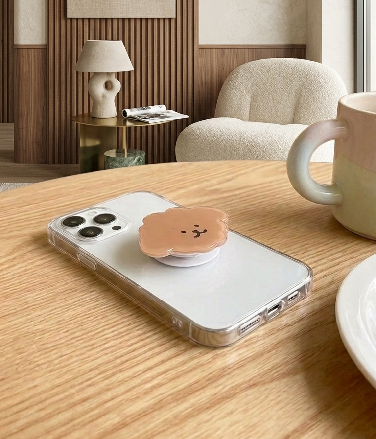Fluffy Bear Phone Holder