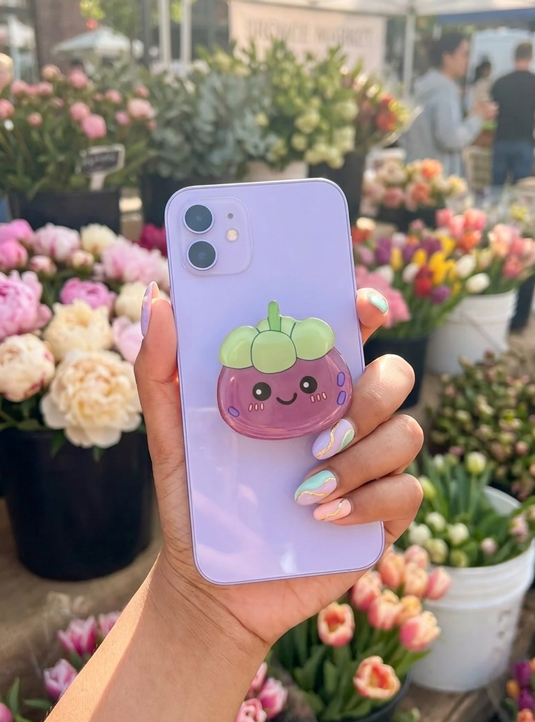 Mangosteen Giggles Phone Holder