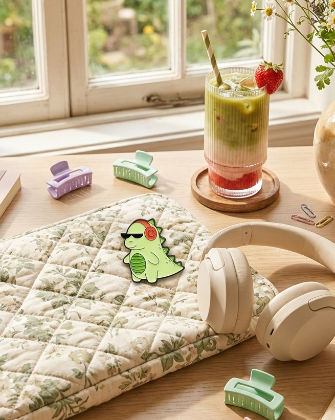 Lil Dino Beats Pin