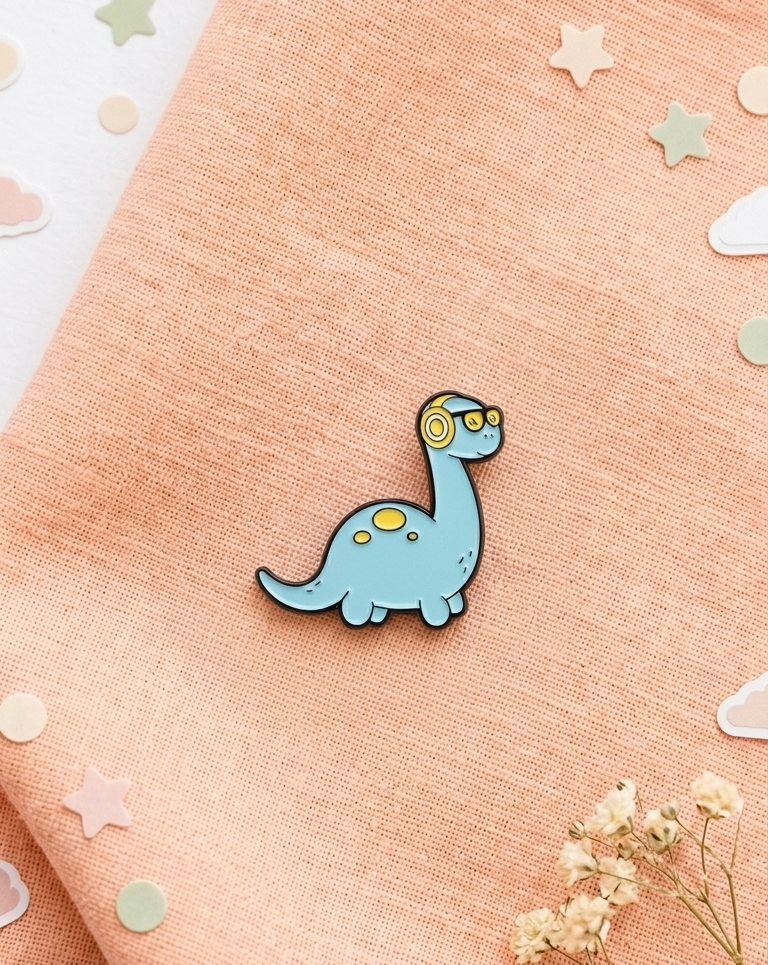Lil Nerdosaur Pin