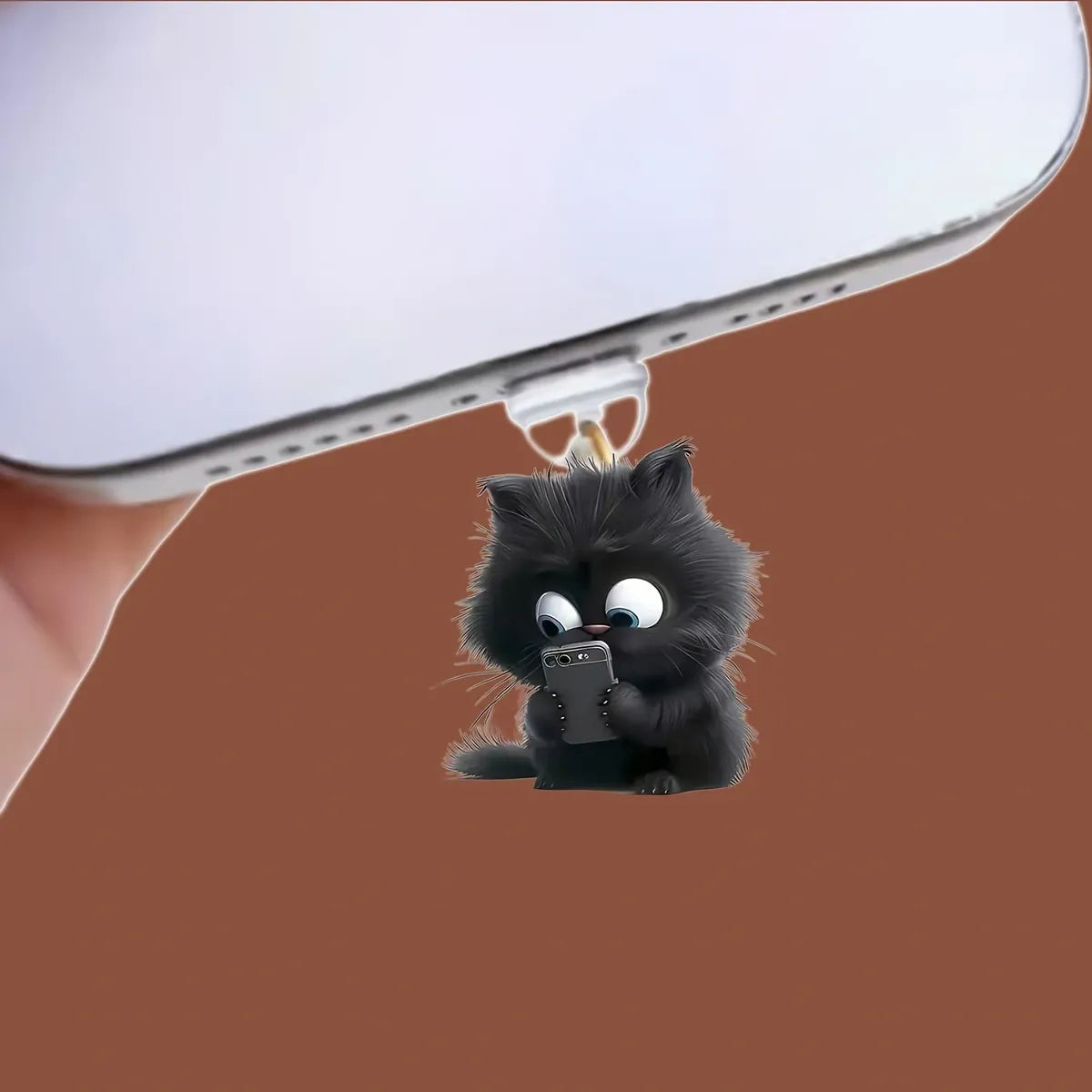 Lil Scrolling Kitty Dust Plug