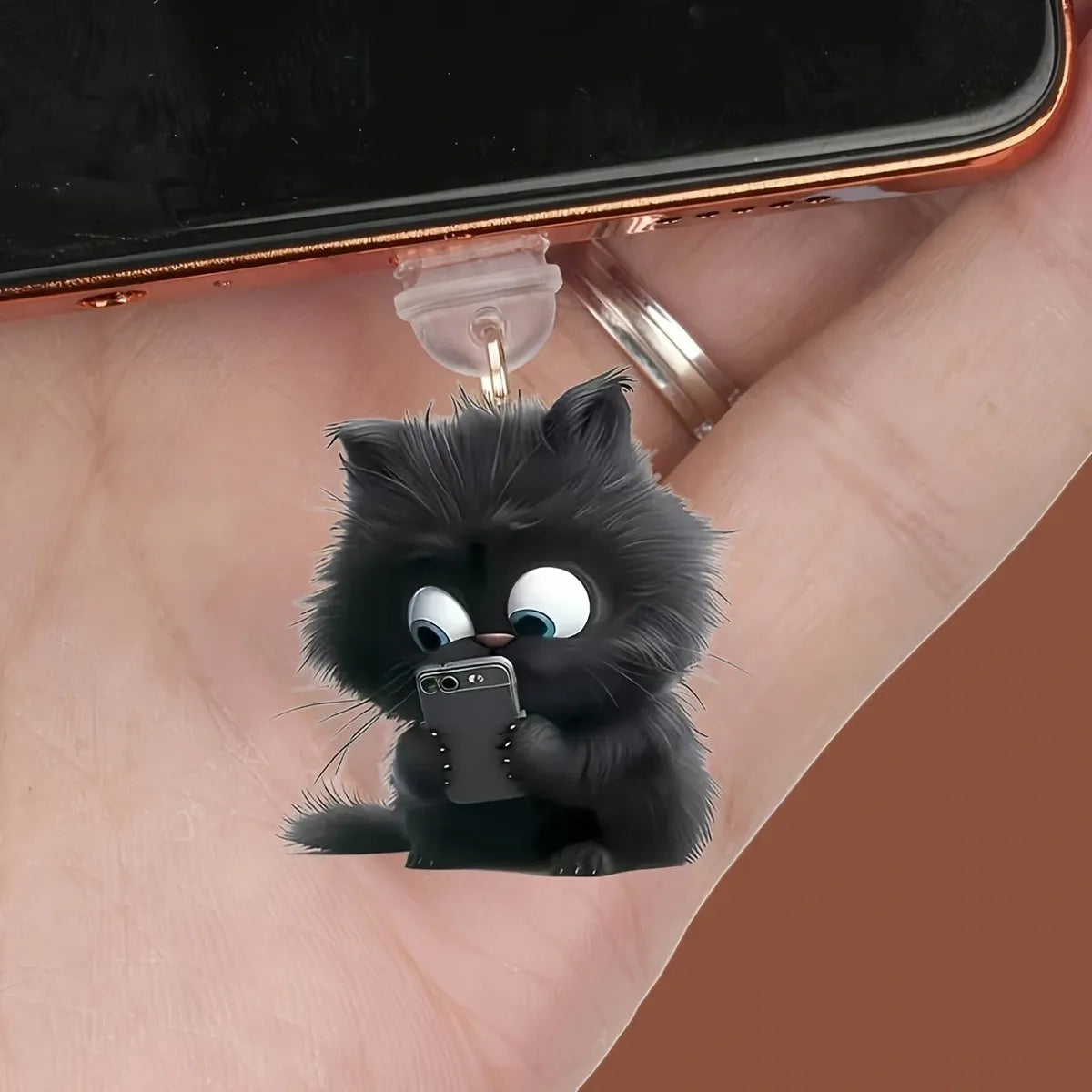 Lil Scrolling Kitty Dust Plug