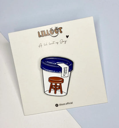 Lil Stool Sample (NOT That Kind) Pin