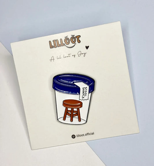 Lil Stool Sample (NOT That Kind) Pin
