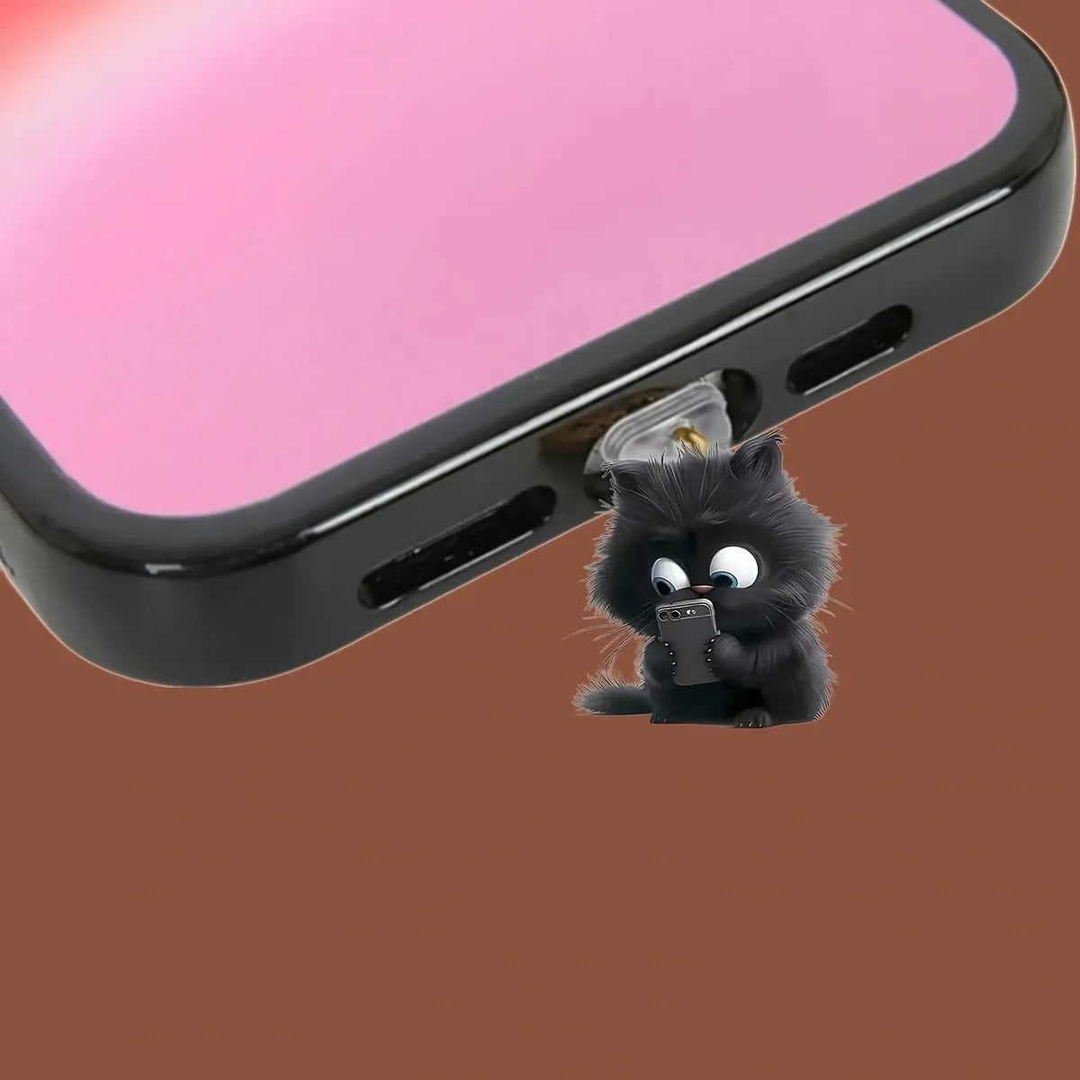Lil Scrolling Kitty Dust Plug