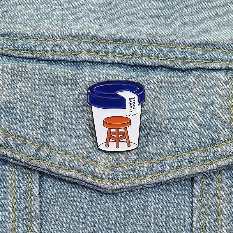 Lil Stool Sample (NOT That Kind) Pin
