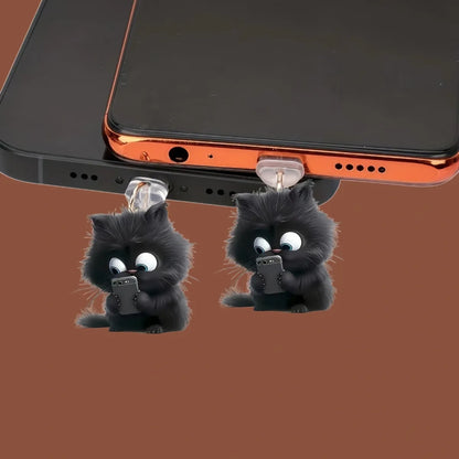 Lil Scrolling Kitty Dust Plug
