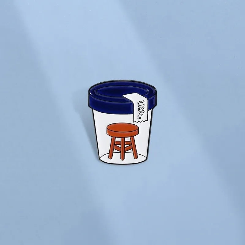 Lil Stool Sample (NOT That Kind) Pin