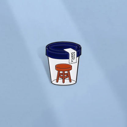 Lil Stool Sample (NOT That Kind) Pin