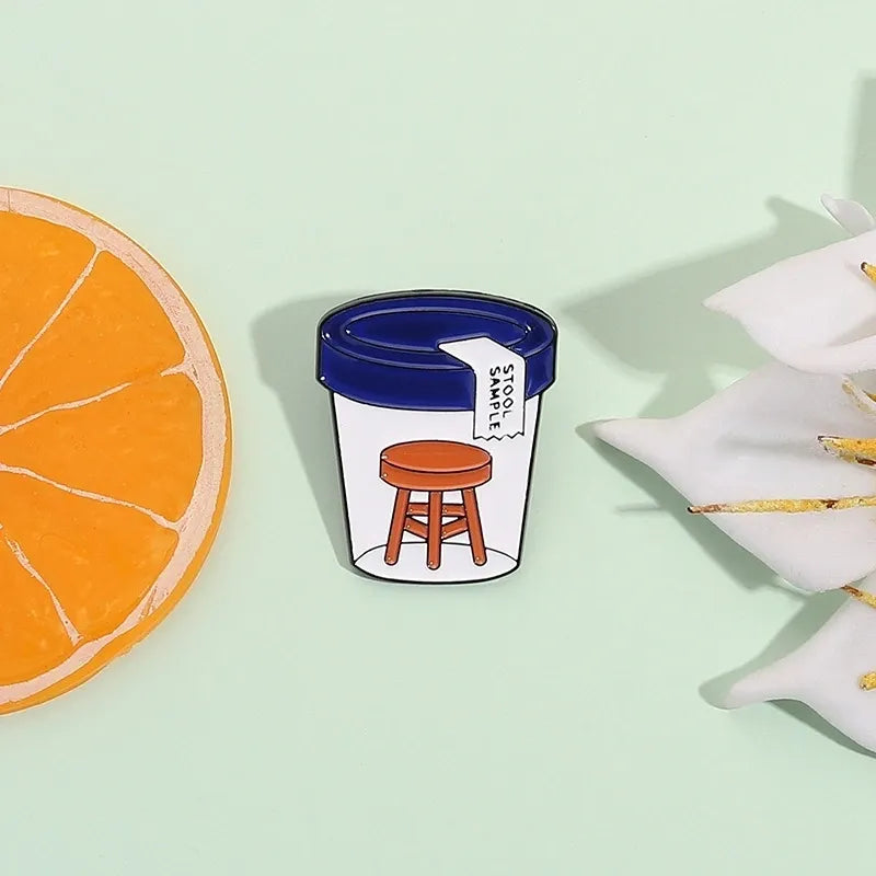 Lil Stool Sample (NOT That Kind) Pin