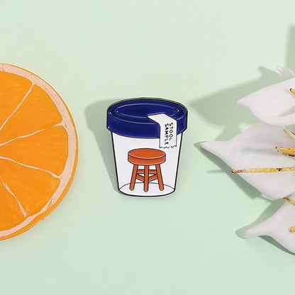 Lil Stool Sample (NOT That Kind) Pin