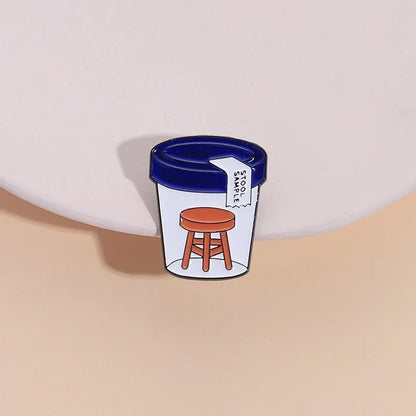 Lil Stool Sample (NOT That Kind) Pin