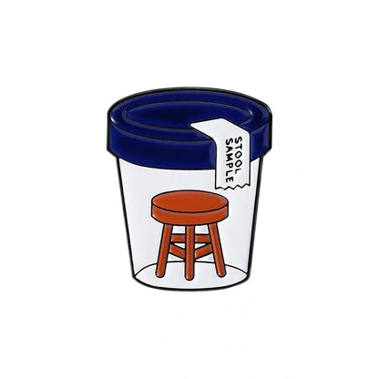 Lil Stool Sample (NOT That Kind) Pin