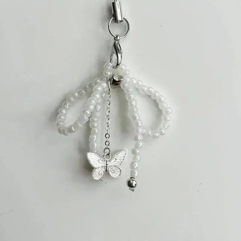 Pearl Flutter Phone Charm