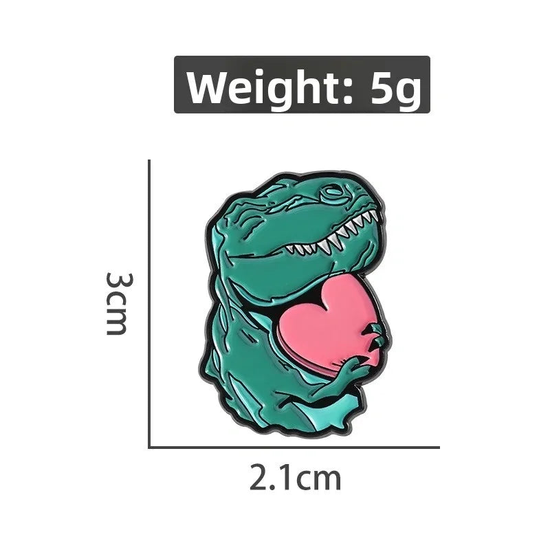 Lil Heartosaur Pin