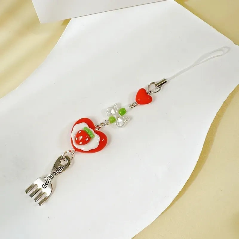 Strawberry Shortcake Phone Charm